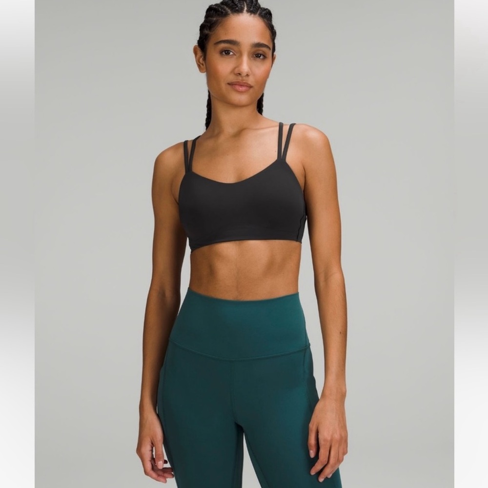 Lululemon Like A Cloud Black Double Strap Bra